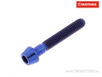 Βίδα καπάκι κυλινδρική κωνική Pro Bolt M4 x 0.70 x 25 mm τιτάνιο μπλε - JM