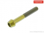 Βίδα καπάκι κυλινδρική κωνική Pro Bolt M6 x 1.00 x 40 mm τιτάνιο χρυσό - JM