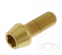 Βίδα καπάκι κωνική Pro Bolt M10 x 1.25 x 25 mm ανοξείδωτο ατσάλι A4 χρυσό - JM