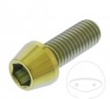 Βίδα καπάκι κωνική Pro Bolt M10 x 1.50 x 25 mm ανοξείδωτο ατσάλι A4 χρυσό - JM