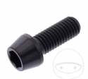 Βίδα καπάκι κωνική Pro Bolt M10 x 1.50 x 25 mm ανοξείδωτο A4 μαύρο - JM