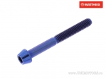 Βίδα καπάκι κωνική Pro Bolt M4 x 0.70 x 35 mm τιτάνιο μπλε - JM