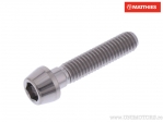 Βίδα καπάκι κωνική Pro Bolt M6 x 1.00 x 28 mm τιτάνιο ασημί - JM