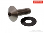 Βίδα καπάκι με κυρτή κεφαλή Pro Bolt M5 x 0.80 x 16 mm τιτάνιο γκρι - JM