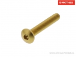Βίδα καπάκι μπόμπα Pro Bolt M4 x 0,70 x 25 χιλ. χρυσό αλουμίνιο - JM