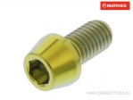 Βίδα καπάκι στρογγυλή κωνική Pro Bolt M8 x 1.25 x 15 χιλ. τιτάνιο χρυσό - JM
