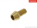 Βίδα καπάκι στρογγυλή κωνική Pro Bolt M8 x 1.25 x 15 mm ανοξείδωτο ατσάλι A4 χρυσό