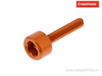 Βίδα καπάκι στρογγυλή Pro Bolt M4 x 0.70 x 20 mm αλουμίνιο πορτοκαλί - JM