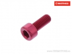 Βίδα καπάκι στρογγυλή Pro Bolt M5 x 0.80 x 12 χιλ. αλουμινίου κόκκινη - JM