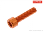 Βίδα καπάκι στρογγυλή Pro Bolt M6 x 1.00 x 25 mm αλουμίνιο πορτοκαλί - JM