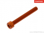 Βίδα καπάκι στρογγυλή Pro Bolt M8 x 1.25 x 60 χιλ. αλουμίνιο πορτοκαλί - JM