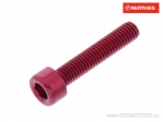 Βίδα καπάκι στρογγυλό Pro Bolt M5 x 0.80 x 25 mm αλουμίνιο κόκκινο - JM