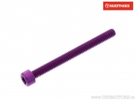 Βίδα καπάκι στρογγυλό Pro Bolt M6 x 1.00 x 65 mm αλουμίνιο μωβ - JM