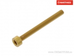 Βίδα καπάκι Pro Bolt M3 x 0.50 x 30 mm χρυσό αλουμίνιο - JM