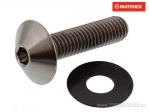 Βίδα καπάκι Pro Bolt M5 x 0,80 x 20 χιλ. τιτάνιο γκρι - JM
