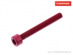 Βίδα καπάκι Pro Bolt M5 x 0.80 x 40 mm αλουμίνιο κόκκινο - JM
