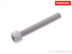 Βίδα καπάκι Pro Bolt M6 x 1,00 x 40 χιλ. αλουμίνιο ασημί - JM