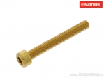 Βίδα καπάκι Pro Bolt M6 x 1.00 x 45 mm χρυσό αλουμίνιο - JM