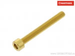 Βίδα καπάκι Pro Bolt M6 x 1.00 x 50 χιλιοστά αλουμινίου χρυσή - JM