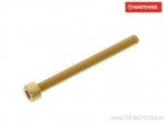 Βίδα καπάκι Pro Bolt M6 x 1.00 x 65 mm χρυσό αλουμίνιο - JM
