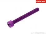 Βίδα καπάκι Pro Bolt M8 x 1.25 x 60 mm αλουμινίου μωβ - JM