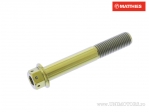 Βίδα με εξάγωνη κεφαλή Pro Bolt M10 x 1.25 x 65 mm τιτάνιο Racing χρυσό - JM