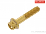Βίδα με καπάκι εξαγώνου Pro Bolt M6 x 1.00 x 30 mm αλουμινίου χρυσαφί Racing - JM