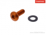 Βίδα με καπάκι Pro Bolt M4 x 0.70 x 12 mm αλουμινίου πορτοκαλί - JM