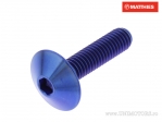 Βίδα με καπάκι Pro Bolt M6 x 1.00 x 25 mm τιτάνιο μπλε - JM