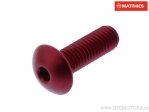 Βίδα με καπάκι Pro Bolt M8 x 1.25 x 25 mm αλουμινίου κόκκινη - JM