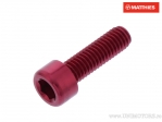 Βίδα με στρογγυλό καπάκι Pro Bolt M6 x 1.00 x 20 χιλ. αλουμινίου κόκκινη - JM