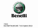 Δίσκος φρένου NG BRAKES 1743G Gamme Ø320 (αιωρούμενος) - 1743G - Benelli