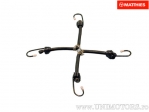 Ελαστική ζώνη 4 άκρα 0,3 μ x 10 mm μαύρο - JM