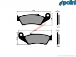 Εμπρόσθια πρωτότυπα μπαλαντέρ (94,07x34,26x7,5x3mm) - Polini