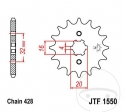 Εμπρόσθιος πίνακας JTF1550.15 (βήμα 428) - Fantic Enduro 125 E / ER / 200 E / ER / Motard 125 M / MR / Fant