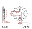 Εμπρόσθιος πίνακας JTF711.13 (βήμα 520) - Cagiva Mito 125 / 125 EV 6-τάχυτο / 125 EV 7-τάχυτο /