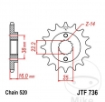 Εμπρόσθιος περιφερειακός τροχός JTF736.14 (βήμα 520) - Ducati 748 748 R Sport Production / 748 
