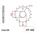 Εμπρόσθιο πινιόν JTF1439.13 (βήμα 520) - Suzuki LT-F 160 ('97-'04) - JM