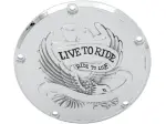 Κάλυμμα Derby "Live To Ride" - Χρώμιο, Ασημί - 11070157