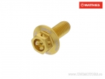 Καπάκι βίδας εξάγωνο Pro Bolt M5 x 0.80 x 12 mm αλουμινίου Racing χρυσαφί - JM