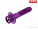 Καπάκι εξάγωνου βίδας Pro Bolt M6 x 1.00 x 25 mm αλουμινίου Racing μωβ - JM