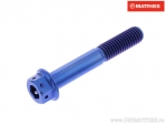 Καπάκι εξάγωνου κεφαλής διπλού Pro Bolt M8 x 1.25 x 40 mm τιτάνιο Racing μπλε - JM
