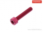 Καπάκι περιστροφικό Pro Bolt M4 x 0.70 x 20 mm αλουμινίου κόκκινο - JM
