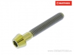Κονική βίδα καπάκι Pro Bolt M4 x 0.70 x 25 mm τιτάνιο χρυσό - JM