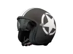 Κράνος Vintage Star - Ματ, Λευκό, Ματ Μαύρο - Ενήλικας - S - 01043064