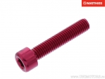 Κυκλικό βίδα Pro Bolt M8 x 1.25 x 40 mm αλουμινίου κόκκινο - JM