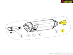 Κωνική Εισαγωγή για Τελικό Εξάτμιση - YAMAHA YZF-R1 1000 ABS ('15-'21) / YZF-R1 1000 ABS 60th Ann