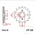 Μπροστινό πινιόν JTF338.16 (βήμα 530) - Honda CB 650 / CB 650 C / CB 650 SC - JM