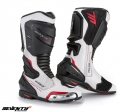 Μπότες (μπότες) μοτοσικλέτας Racing Unisex μοντέλο Seventy SD-BR1 χρώμα: λευκό/κόκκ