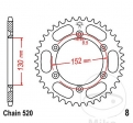 Πίνακας πίσω JTR8.51 (βήμα 520) - BMW G 450 X ('08-'12) - JM